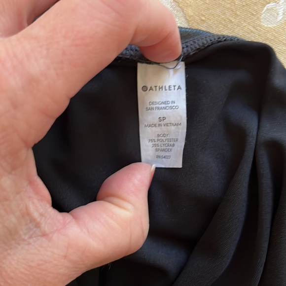 Athlete Shimmer Metallic Gray Silver Pants size XS - Picture 6 of 7